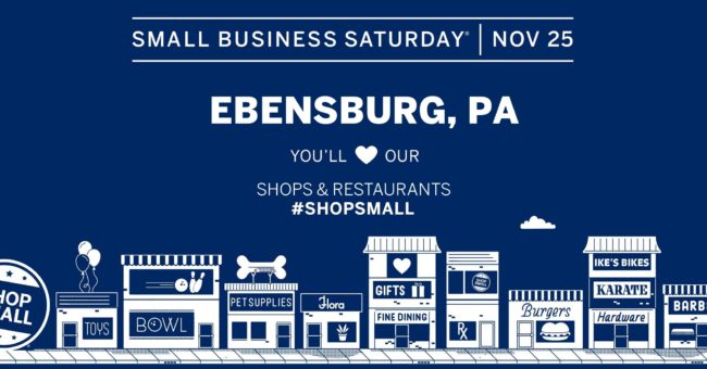Shop Small in Ebensburg – Small Business Saturday, Nov. 25th