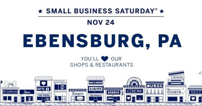 Shop Small in Ebensburg – Small Business Saturday, Nov. 24th