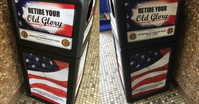 “Retire Your Old Glory” at the Ebensburg Municipal Office