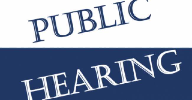 PUBLIC HEARING NOTICE