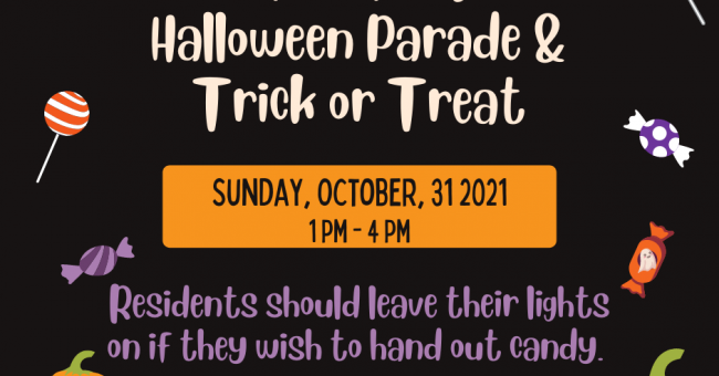 Halloween Parade & Trick-or-Treat – October 31st