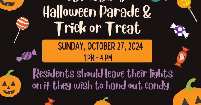 Halloween Parade & Trick-or-Treat – October 27th