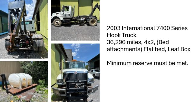 EBENSBURG BOROUGH EQUIPMENT FOR SALE