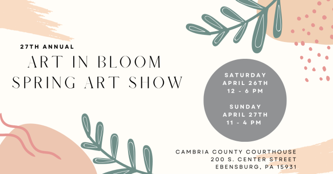 Art in Bloom Spring Art Show – April 26 & 27