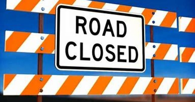 ROAD CLOSURES DUE TO HEAVY RAINS